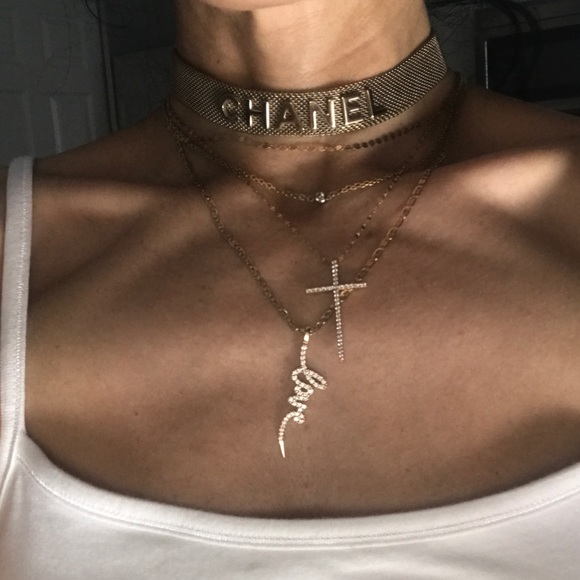 Chanel gold mesh choker RARE necklace - Picture 14 of 16